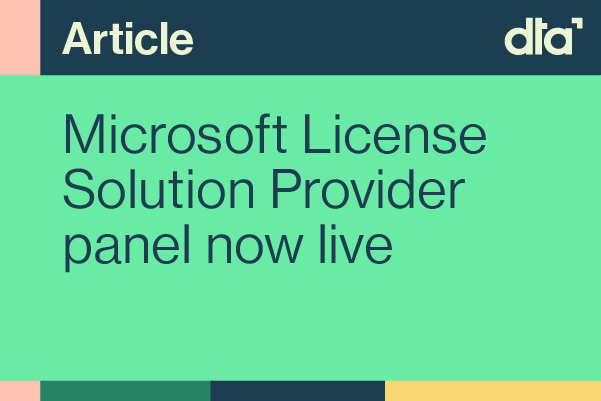Article: Microsoft License Solution Provider panel now live