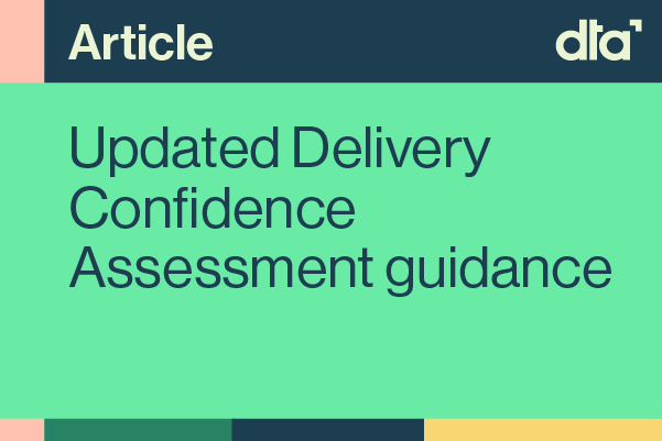 Updated Delivery Confidence Assessment guidance
