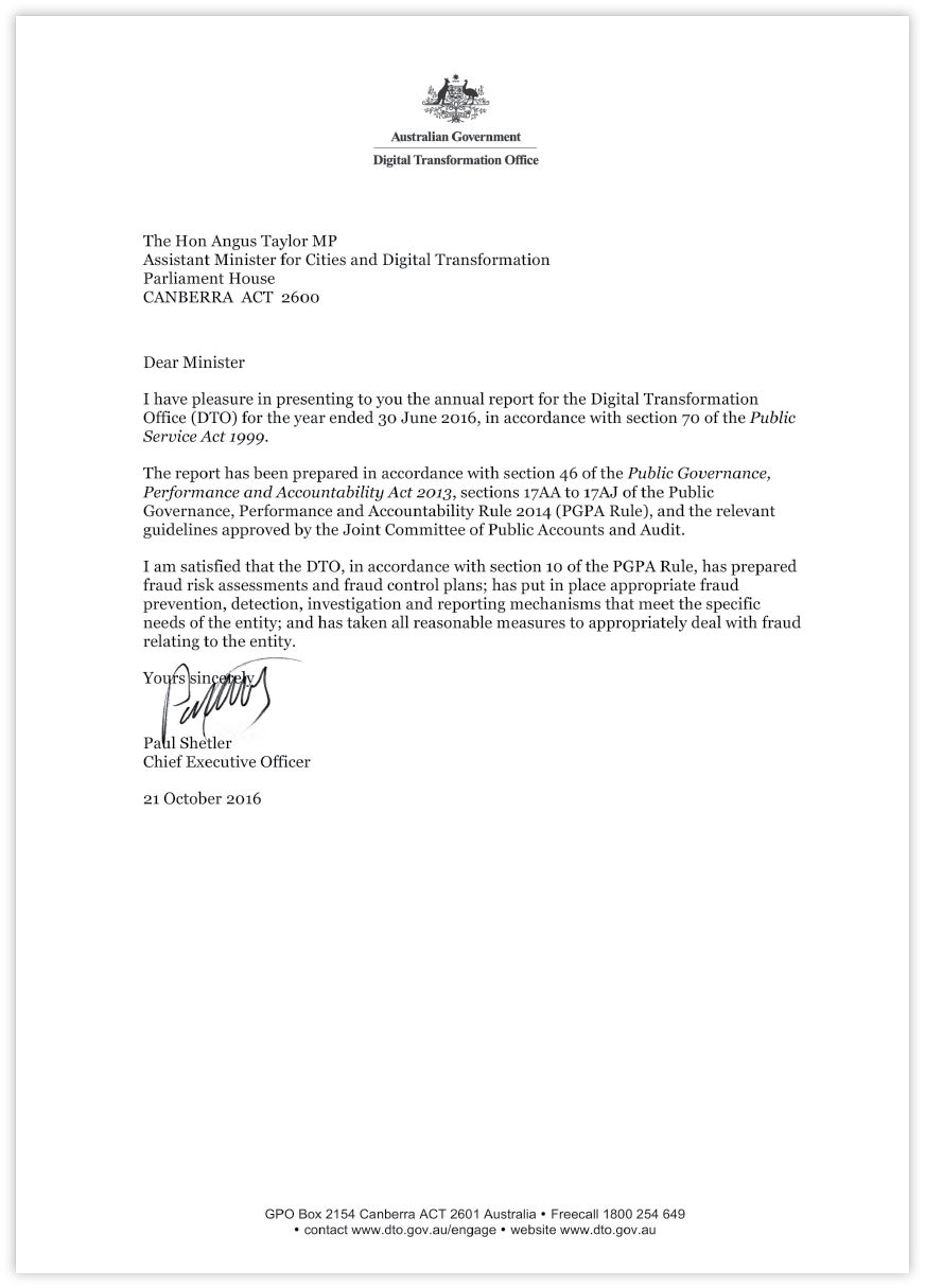 Scanned letter of transmittal. Use above link for the full text version.