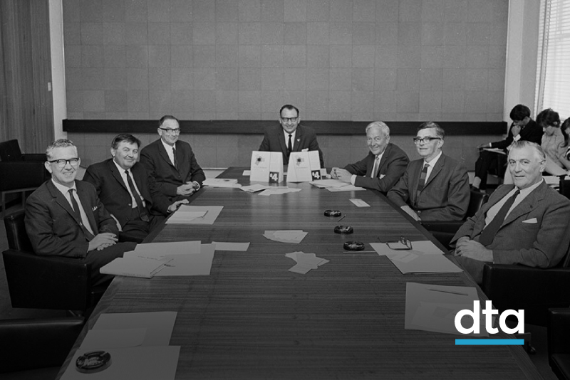 1966 Style Manual committee. Image courtesy of National Archives of Australia. NAA: A1200, L58102