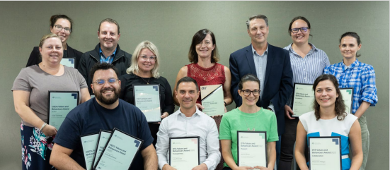 Employees receiving rewards